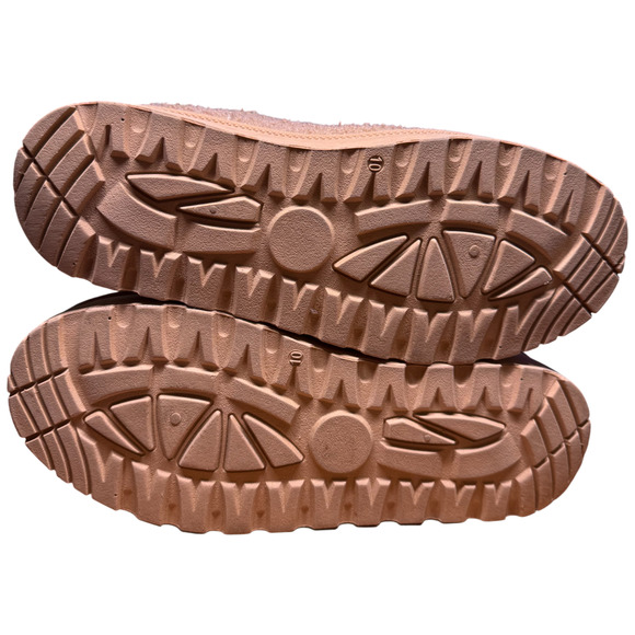 Ultra Mini Platform Boots Women's 10 Camel Teddy Cozy Booties Fleece Lined - Picture 10 of 11